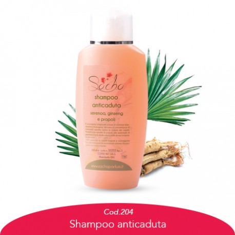 Shampoo anticaduta serenoa, ginseng e propoli