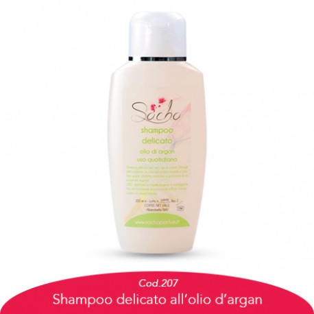 Shampoo delicato all'olio di argan per uso quotidiano