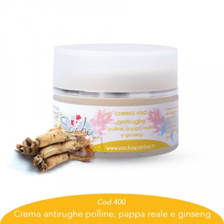 Crema antirughe polline, pappa rale e ginseng