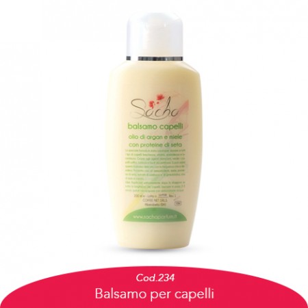 Balsamo per capelli all'olio di argan e miele con proteine di seta