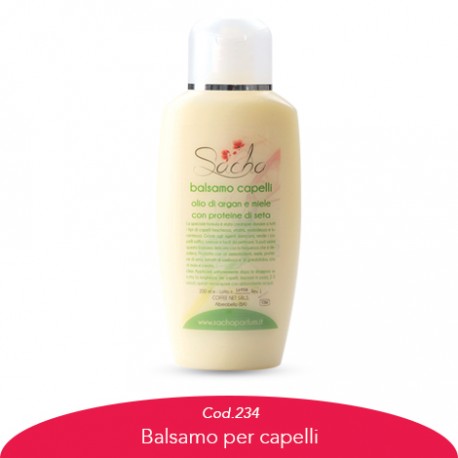 Balsamo per capelli all'olio di argan e miele con proteine di seta