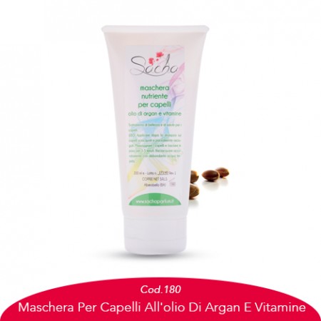 Maschera per capelli all'olio di argan e vitamine