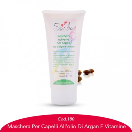 Maschera per capelli all'olio di argan e vitamine