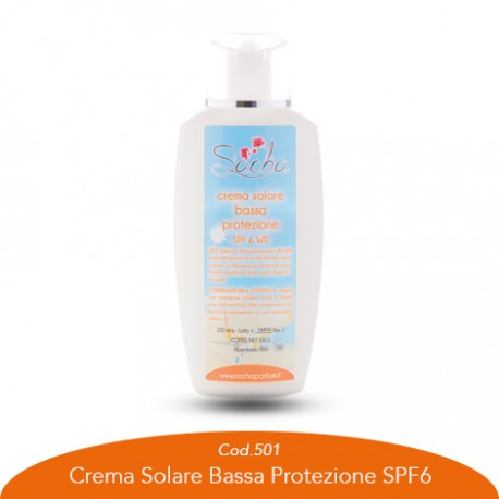 Crema solare bassa protezione SPF6