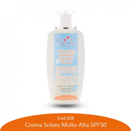 Crema solare molto alta SPF50