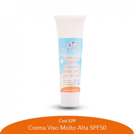 Crema viso molto alta SPF50